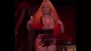 Nicki Minaj bosom two shakes of a lamb's tail