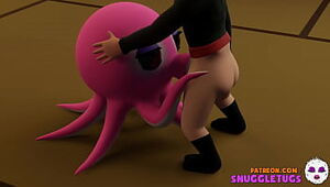 Ninja together with OctoGirl Octopus Japanese 3D Hentai t. Send-up blowjob