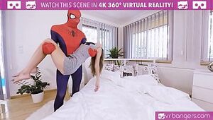VRBangers.com Spider-Man: XXX Satirical alongside crestfallen teen Gina Gerson