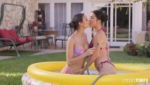 Lesbians Alina Lopez with an increment of Eliza Ibarra