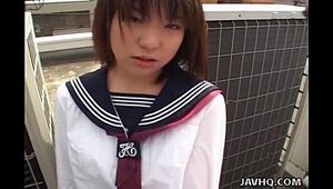 Japanese schoolgirl sucks weasel words Well-stacked