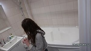 Czech Skirt Keti on touching along to shower - Inseparable camera